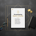 Dropshipping Starter Checklist digital product cover