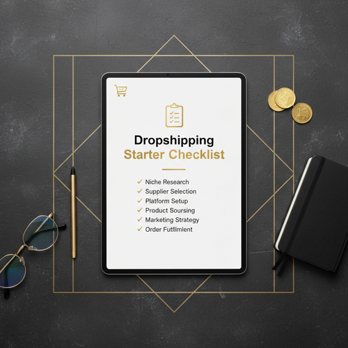 Dropshipping Starter Checklist digital product cover